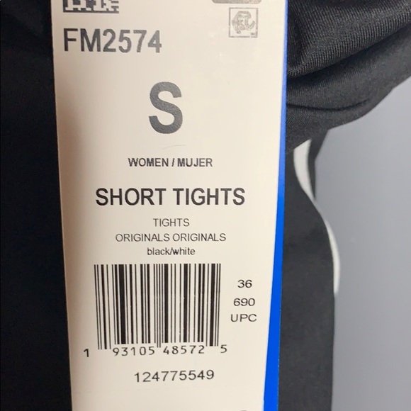 ADIDAS Black  High Rise‎ Short Tights Size S - Picture 6 of 7